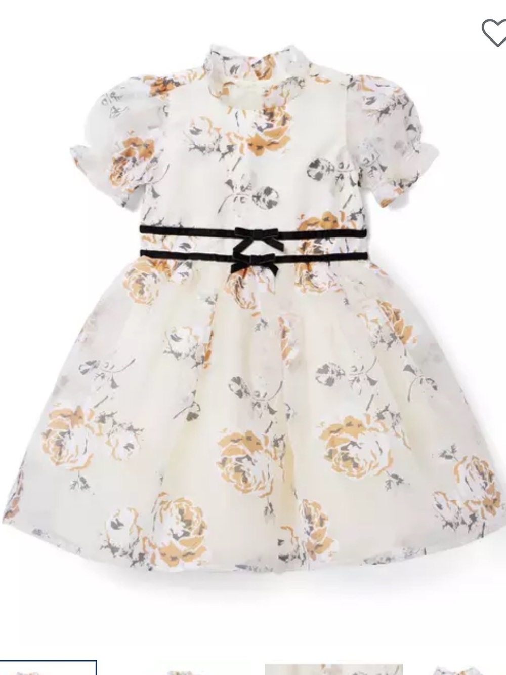 Janie & Jack The Winter Rose Dress‎ Sz 4